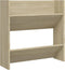 vidaXL - Wandschoenenkasten - 4 - st - 60x18x60 - cm - bewerkt - hout - sonoma - eiken