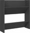 vidaXL - Wandschoenenkasten - 4 - st - 60x18x60 - cm - bewerkt - hout - grijs