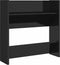 vidaXL - Wandschoenenkasten - 4 - st - 60x18x60 - cm - hout - hoogglans - zwart