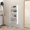 vidaXL - Wandschoenenkasten - 4 - st - 60x18x60 - cm - hout - hoogglans - grijs
