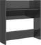 vidaXL - Wandschoenenkasten - 4 - st - 60x18x60 - cm - hout - hoogglans - grijs