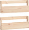vidaXL - Wandschoenenrekken - 2 - st - 59x9x23 - cm - massief - grenenhout