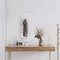 vidaXL - Wandspiegel - 100x45 - cm - ovaal - zilverkleurig
