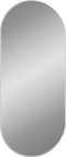 vidaXL - Wandspiegel - 100x45 - cm - ovaal - zilverkleurig