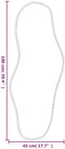 vidaXL - Wandspiegel - 100x45 - cm - zilverkleurig