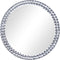 vidaXL - Wandspiegel - 50 - cm - gehard - glas