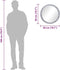 vidaXL - Wandspiegel - 50 - cm - gehard - glas