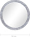 vidaXL - Wandspiegel - 50 - cm - gehard - glas