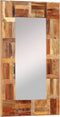 vidaXL - Wandspiegel - 50x80 - cm - massief - gerecycled - hout