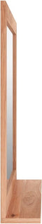 vidaXL - Wandspiegel - 55x55 - cm - massief - walnotenhout