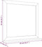 vidaXL - Wandspiegel - 55x55 - cm - massief - walnotenhout
