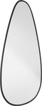 vidaXL - Wandspiegel - 60x25 - cm - zwart