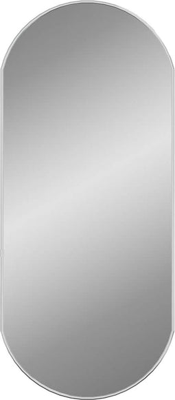 vidaXL - Wandspiegel - 80x35 - cm - ovaal - zilverkleurig