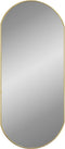 vidaXL - Wandspiegel - 90x40 - cm - ovaal - goudkleurig