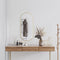 vidaXL - Wandspiegel - 90x40 - cm - ovaal - goudkleurig
