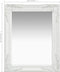 vidaXL - Wandspiegel - barok - stijl - 50x60 - cm - wit