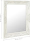 vidaXL - Wandspiegel - barok - stijl - 50x60 - cm - wit