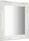 vidaXL - Wandspiegel - barok - stijl - 50x60 - cm - wit