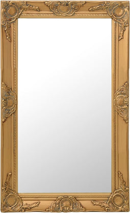 vidaXL - Wandspiegel - barok - stijl - 50x80 - cm - goudkleurig