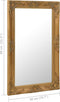 vidaXL - Wandspiegel - barok - stijl - 50x80 - cm - goudkleurig