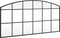 vidaXL - Wandspiegel - boog - 100x50 - cm - ijzer - zwart