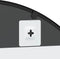 vidaXL - Wandspiegel - boog - 80x40 - cm - ijzer - zwart