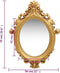 vidaXL - Wandspiegel - kasteel - stijl - 56x76 - cm - goudkleurig