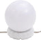 vidaXL - Wandspiegel - met - LED-lampen - rond - glas