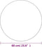 vidaXL - Wandspiegel - met - LED-lampen - rond - glas