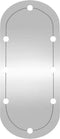 vidaXL - Wandspiegel - met - LED's - ovaal - 25x60 - cm - glas