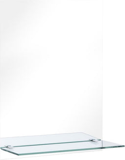 vidaXL - Wandspiegel - met - schap - 30x50 - cm - gehard - glas