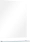 vidaXL - Wandspiegel - met - schap - 50x60 - cm - gehard - glas
