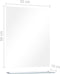 vidaXL - Wandspiegel - met - schap - 50x60 - cm - gehard - glas
