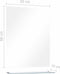 vidaXL - Wandspiegel - met - schap - 50x60 - cm - gehard - glas