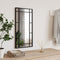 vidaXL - Wandspiegel - rechthoekig - 30x60 - cm - ijzer - zwart
