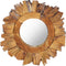 vidaXL - Wandspiegel - rond - 40 - cm - teakhout