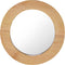 vidaXL - Wandspiegel - rond - 40 - cm - teakhout