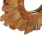 vidaXL - Wandspiegel - rond - 40 - cm - teakhout