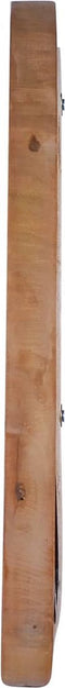 vidaXL - Wandspiegel - rond - 40 - cm - teakhout