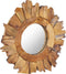 vidaXL - Wandspiegel - rond - 40 - cm - teakhout