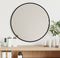 vidaXL - Wandspiegel - rond - Ø40 - cm - zwart