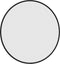 vidaXL - Wandspiegel - rond - Ø40 - cm - zwart