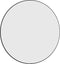 vidaXL - Wandspiegel - rond - Ø60 - cm - zwart