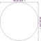 vidaXL - Wandspiegel - rond - Ø60 - cm - zwart