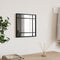 vidaXL - Wandspiegel - vierkant - 30x30 - cm - ijzer - zwart