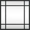 vidaXL - Wandspiegel - vierkant - 30x30 - cm - ijzer - zwart