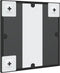 vidaXL - Wandspiegel - vierkant - 30x30 - cm - ijzer - zwart