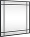 vidaXL - Wandspiegel - vierkant - 50x50 - cm - ijzer - zwart