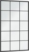vidaXL - Wandspiegels - 4 - st - 100x60 - cm - metaal - zwart