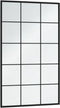 vidaXL - Wandspiegels - 6 - st - 100x60 - cm - metaal - zwart